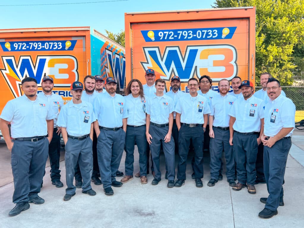 Picture in the header of the background of the header section for the business profile W3 Electric.