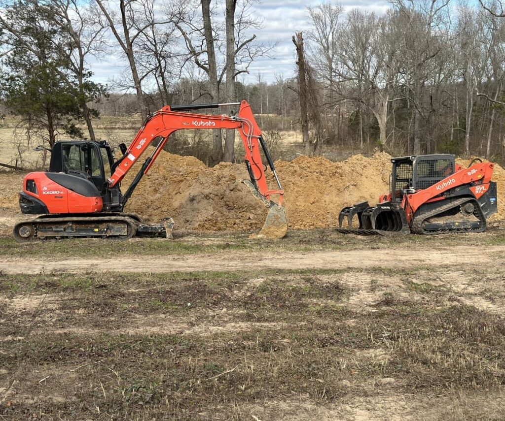 Picture for Green Pastures Outdoor Management showing land clearing work.